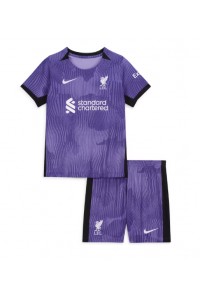 Liverpool Babyklær Tredje Fotballdrakt til barn 2023-24 Korte ermer (+ Korte bukser)